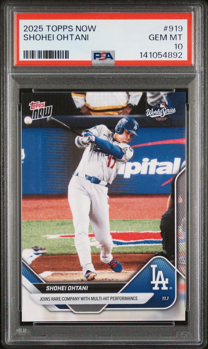 大谷翔平 2025 MLB Topps Now #919 PSA10 2025 Topps Now #919 Shohei Ohtani PSA 10 | eBay