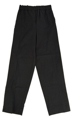 Jaeger Women's Trousers Size 10 Black Pockets Elastic Waistband Tapered New