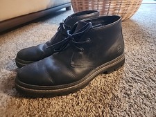 Timberland Mens Black Leather Port Union Waterproof Chukka Boots Sz 10