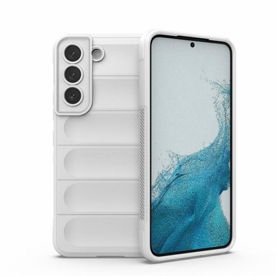 Samsung Galaxy S22 5G Magic Shield TPU Flanell Handyhülle Weiß