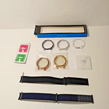 Accessories Bundle for Samsung Galaxy Watch 4 44mm Nylon Bands Protective Case
