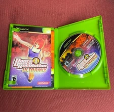 Dance Dance Revolution Ultramix (Microsoft Xbox, 2003) game and case