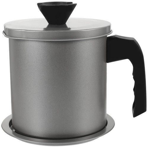 Anti-spill Oil Pot Large Capacity Filter Kitchen Grease Container Storage Can - Imagen 3 de 12