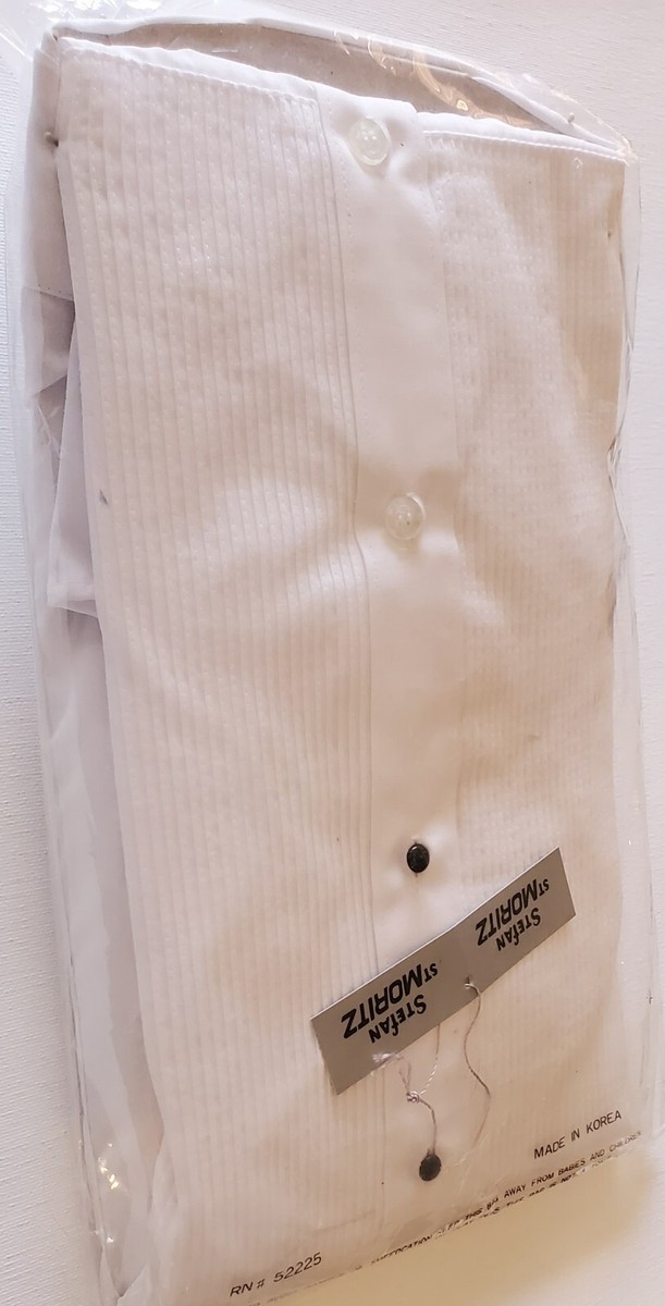ベネズエラ White Tuxedo Shirt Stefan St Moritz 14.5 33-34 | eBay