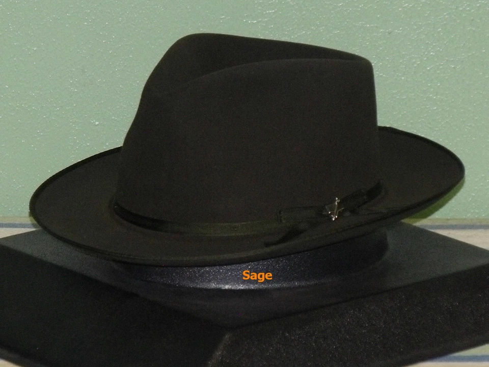 SOMBRERO FEDORA STETSON STRATOLINER FIELTRO PIEL SUAVE Foto 4 de 4