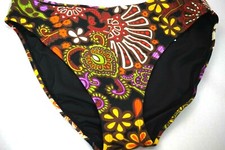 VICTORIA'S SECRET SWIMSUIT BIKINI BOTTOM VINTAGE CUT STYLE RETRO HIGH LEG L