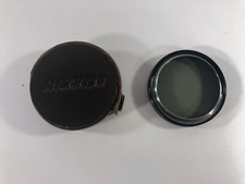 Nikon Early Nikkor 52mm Close Up Filter Very Good conditon In Leather Snap Case