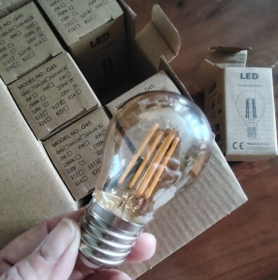 6er Pack, Poinivo E27 LED Glühbirnen, dimmbar, Vintage Edison Birne