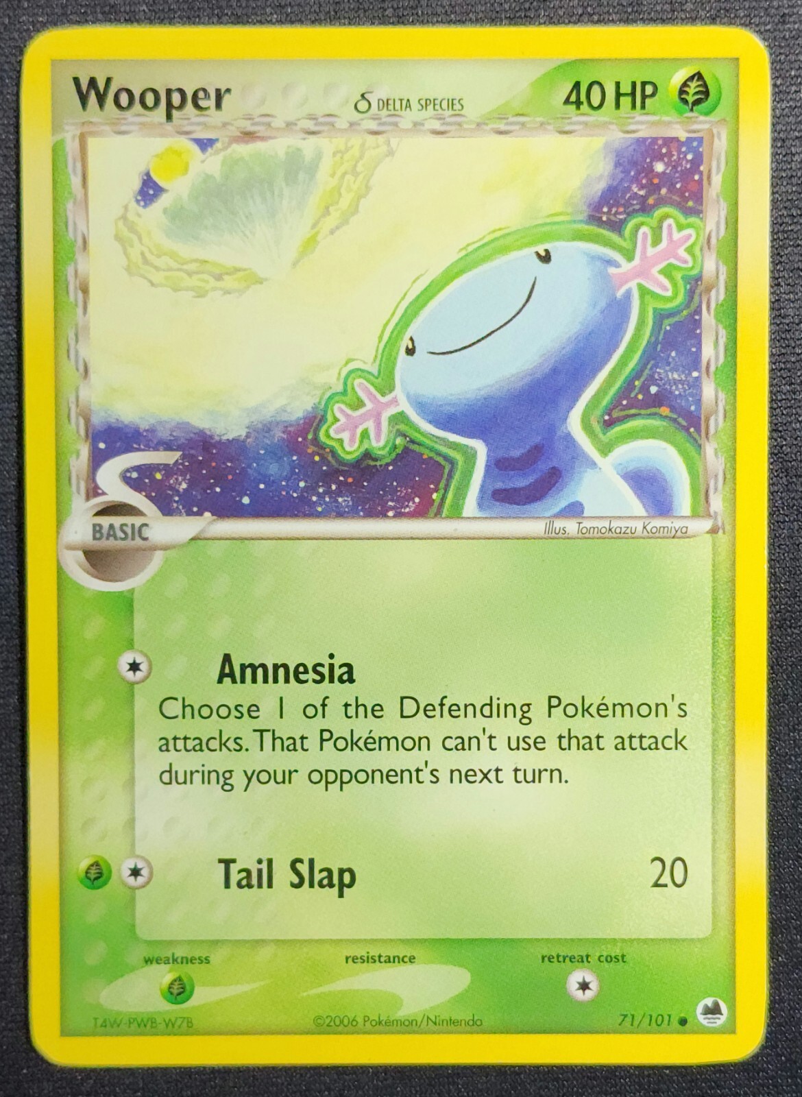 Wooper 71/101-2006 Dragon Frontiers Common Pokemon Card LP