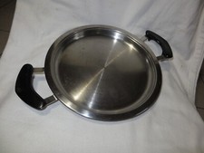 AMC 24cm Pfanne Edelstahl Bratpfanne Griddle Kasserolle Classic Grillpfanne