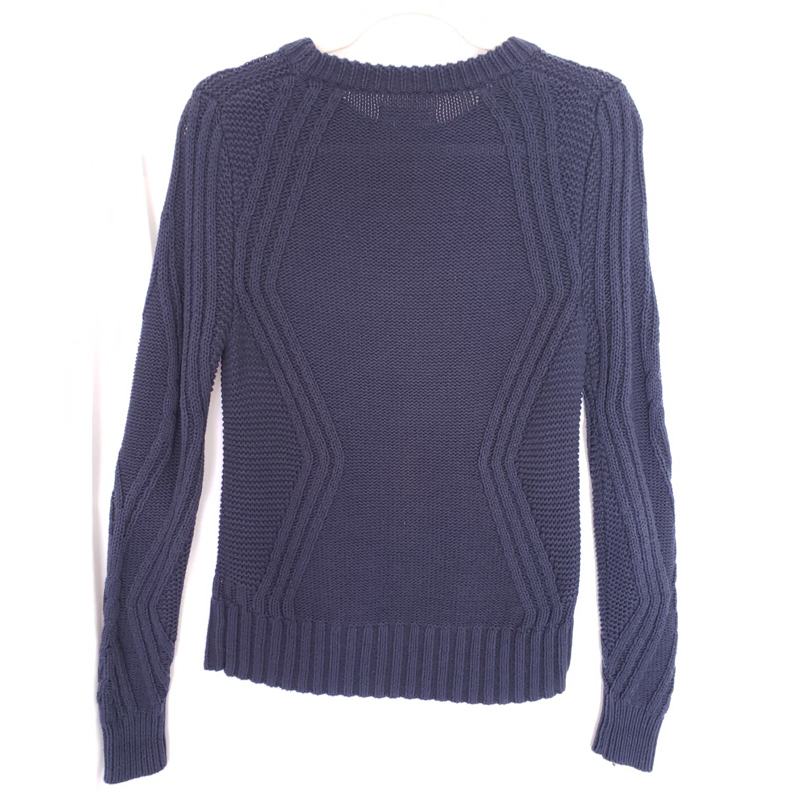 Amazon Essentials Blue Cable Knit Crew Neck Patte… - image 11