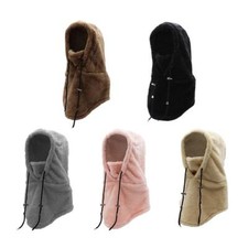 Sherpa Hood Ski Mask Winter Balaclava Windproof Warm Hood Cover Hat Cap Scarf