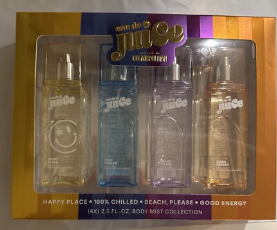 Eau De Juice Body Mist Collection 4-pack Gift Set NEW 4 SCENTS FREE SHIP!