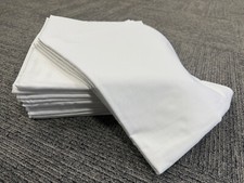 12 Pieces New White Flat Sheets 66"x108" Poly/Cotton