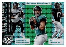 2020  Panini Mosaic Flea Flicker  Green DJ Chark Jr. / Minshew II / Fournette