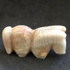 Zuni Horse Fetish Brandon Phillips New Turquoise Eyes 8406