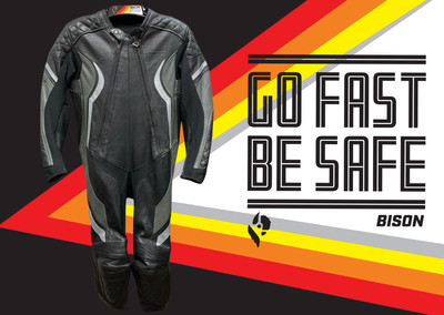 Bison Vintage Rebirth One Piece Cowhide Motorcycle Racing Suit