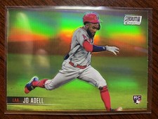2021 Topps Stadium Club Chrome Jo Adell Base Refractor SP Angels RC Rookie