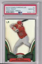 2019 Certified Green #1 Mike Trout PSA 10 Gem Mint 
