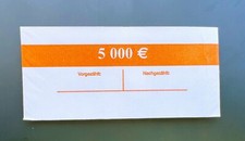 50 EURO Banderolen f&uuml;r 100 Banknoten EUR Geldscheinbanderolen NEU Geldb&uuml;ndel Set