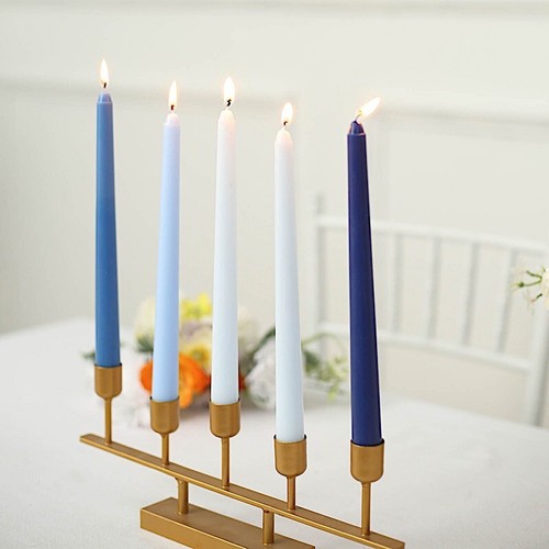 48 Blue Premium 10" Taper Candles Unscented Dinner Party Wedding Decorations - Picture 7 of 8