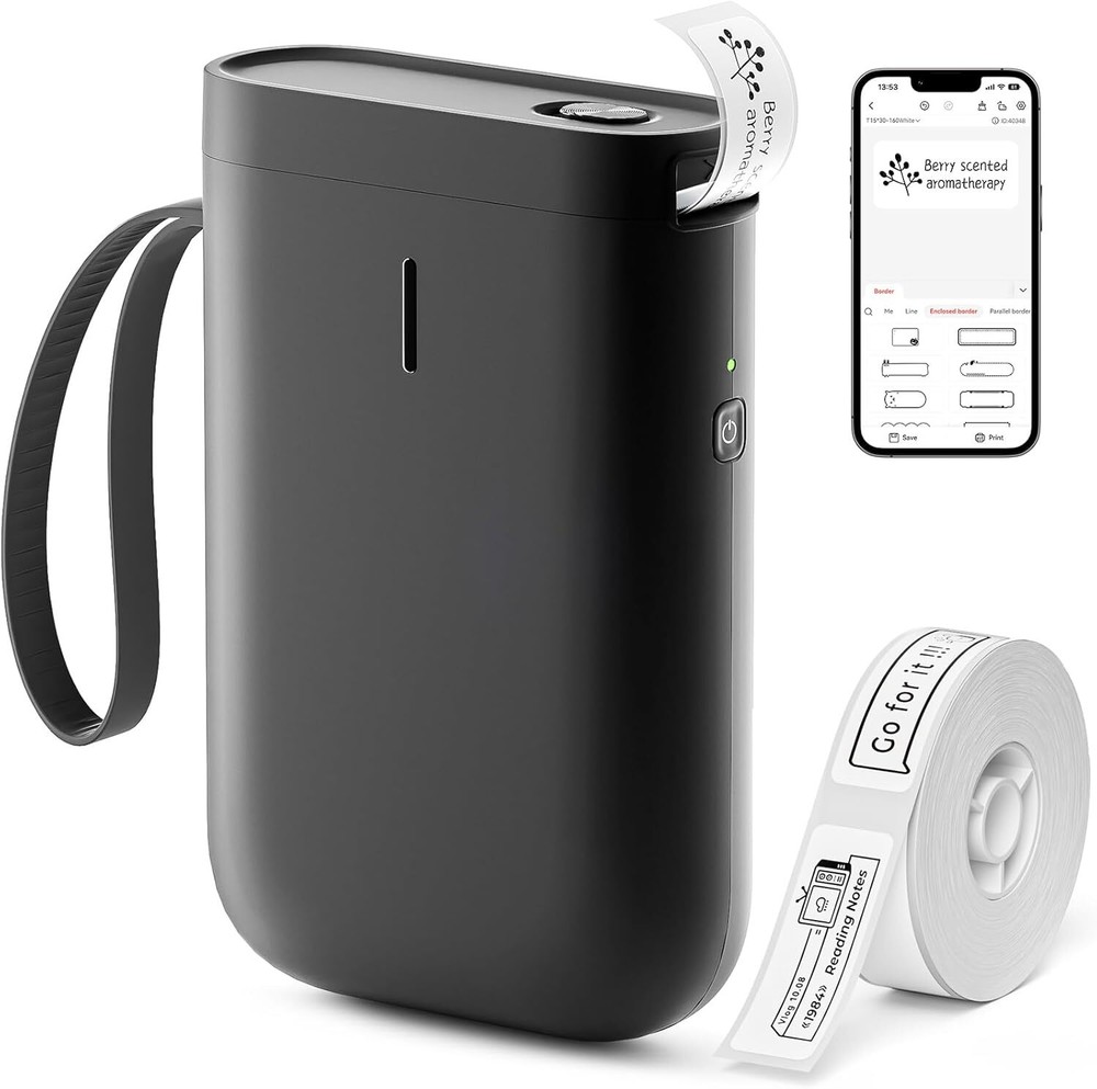 NIIMBOT D11 Portable Wireless Label Maker Machine with Multi-Connection