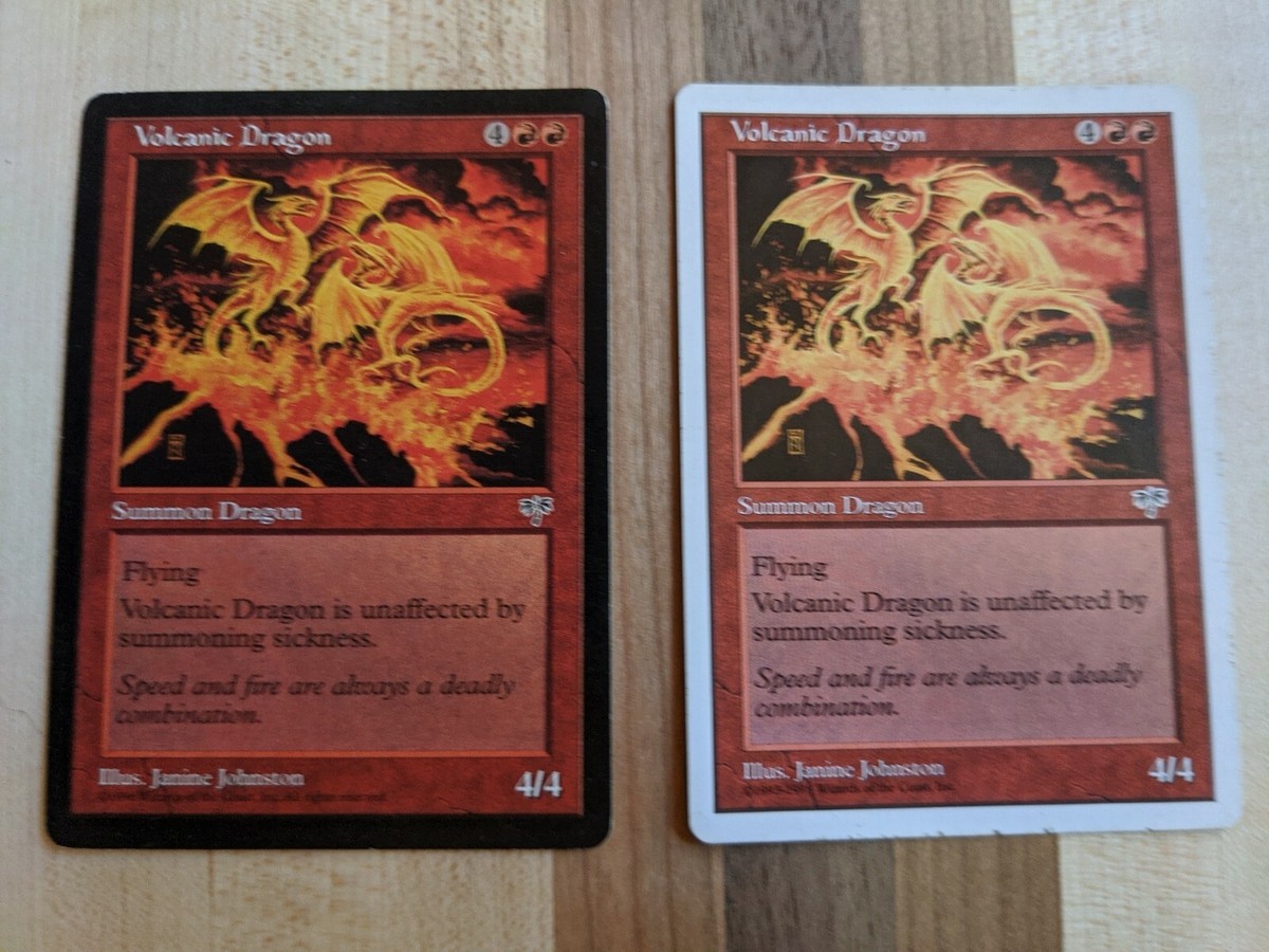 MTG Volcanic Dragon -x2- Mirage Regular Rare, VLP | eBay