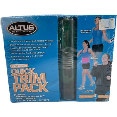 Altus Jump Rope 3 In 1 Combo Quick trim pack  High Speed  9' waist trimmer