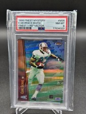 1998 Topps Mystery Finest 1 Refractor #M35 Emmitt Smith & Eddie George PSA 8