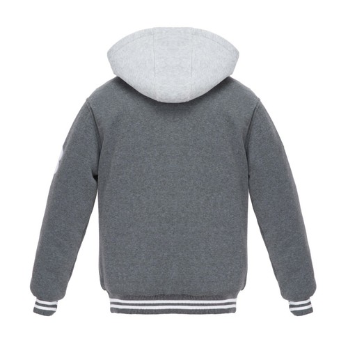 Men’s Padded FLEECE VARSITY Jacket Letterman Baseball Zip-off hood Size S-6XL US - Picture 12 of 20