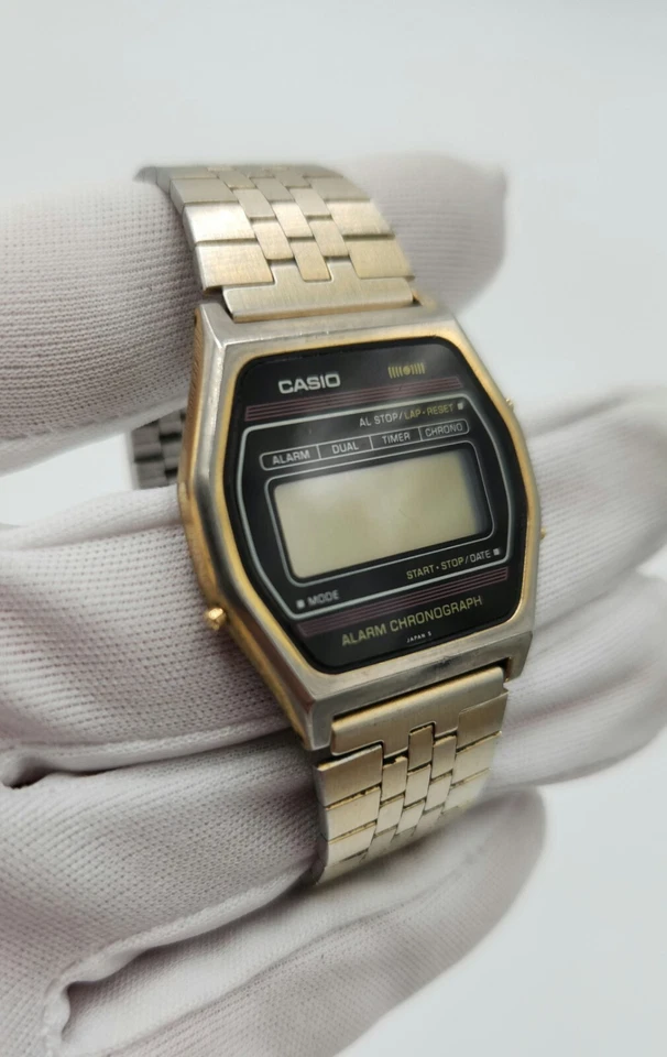 Reloj Casio SA-50G Vintage Alarma Cronógrafo Cuarzo Delgado - PARA REPUESTOS/REPARACIÓN Foto 3 de 4