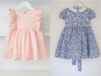 Pdf Digital Patrons De Couture Robe A Volants Et Charlotte Pour Fille 6 18 Mois Ebay