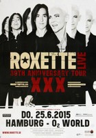 Roxette - Live Tour , Hamburg 2015 | Konzertplakat | Poster