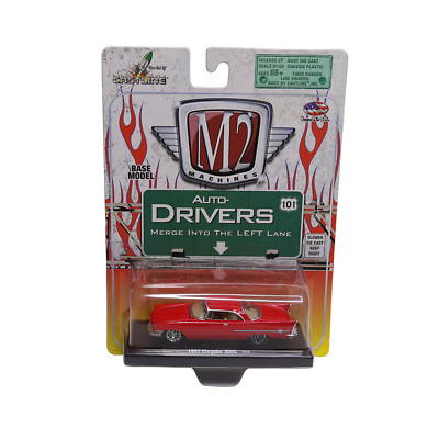 2010 Castline M2 Machines Auto Drivers Red 1957 Chrysler 300 - 1:64 On Card