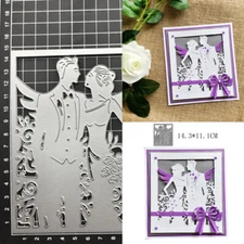 Metal Cutting Dies Wedding Couple Die Scrapbooking Mould Blade Punch Stencil DIY