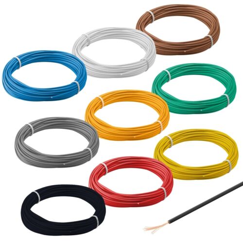 10 Meter Litze / Kabel 0,14mm² einadrig flexible Litze 10 m Modellbau flexibel - Bild 1 von 19