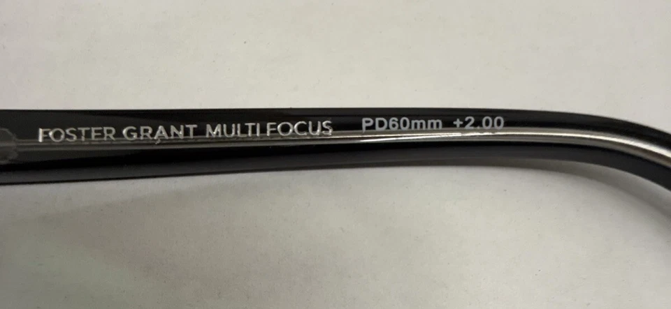 Nueva pistola Foster Grant Multi Focus +2,00 Wes lectores progresivos precio de venta sugerido por el fabricante 35,99 Foto 4 de 4