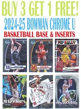 2024-25 Bowman Chrome U University Basketball (BUY 3 GET 1) You Pick-Choose