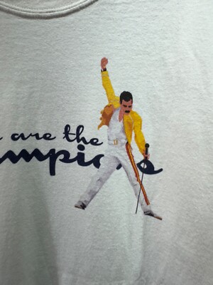 Freddie Mercury Champion T-Shirt Queen Tee Vintage Rare Men's Size