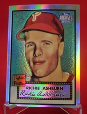 Richie Ashburn 1952 Reprint 2001 Topps Chrome Archives Reserve #4