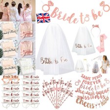 TEAM BRIDE HEN PARTY BRIDE TO BE NIGHT DO SASHES VEIL GAMES DECOR ACCESSORIES UK