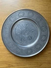 Antique Flat Pewter Diameter 15in About