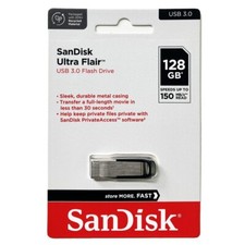 SanDisk Ultra Flair 128GB USB 3.0 USB Stick 128 GB silber/schwarz 150 MB/s OVP