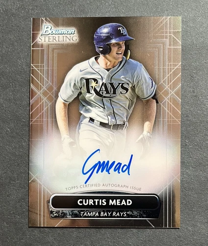 2022 Bowman Sterling Prospect Auto Curtis Mead #PA-CMD Auto