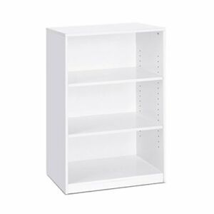FURINNO Jaya Simple Home 3-Shelf Bookcase  White NEW