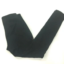 Ci Sona Black Leggings Faux Leather Contrast Women's Size Medium