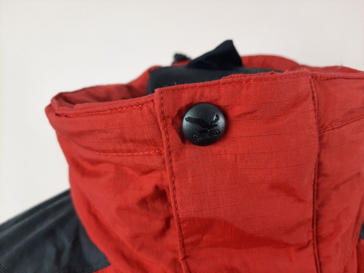 Salewa Powertex Jacket Men's Size L Red Hooded Lined Water Salewa Powertex Jacket Men's Size L Red Hooded Lined Water