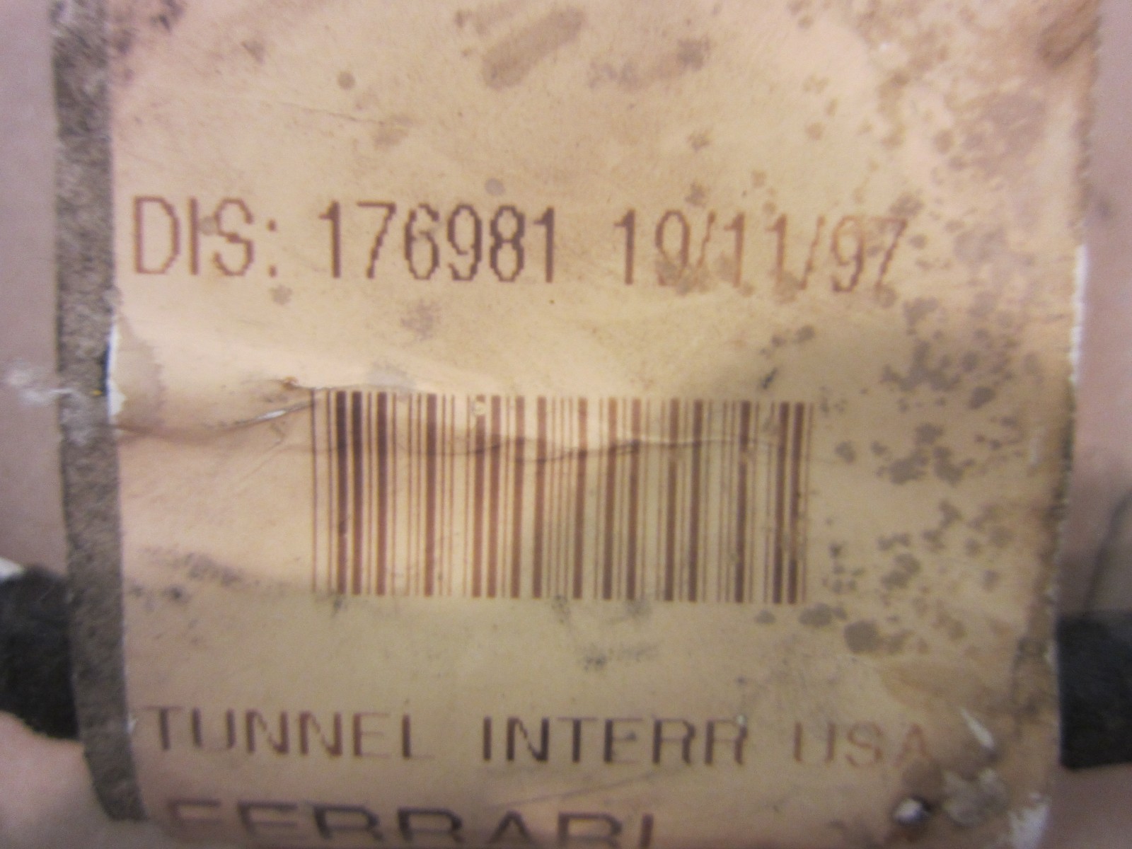 Ferrari 456 M GTA Tunnel Instruments Connection Cables  Part# 176981