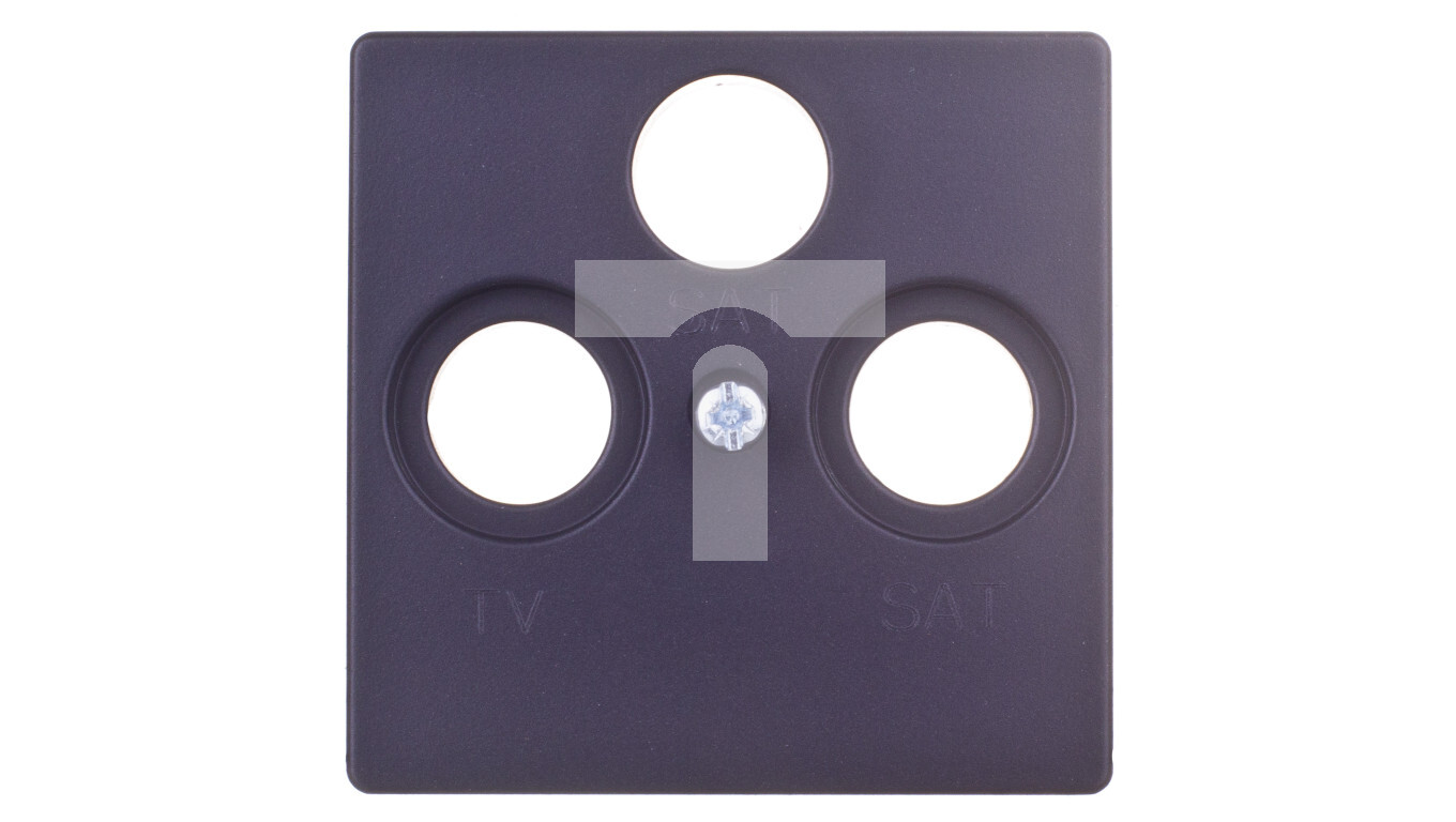 Simon 82 Cover of the RTV / SAT / SAT antenna socket, graphite 82038-38 /T2UK