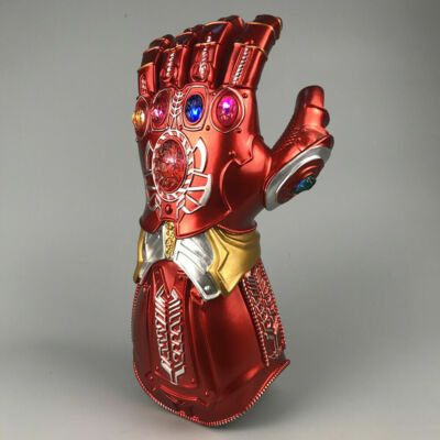 Avengers Thanos Iron Man Gauntlet PVC LED Light Glove Cosplay